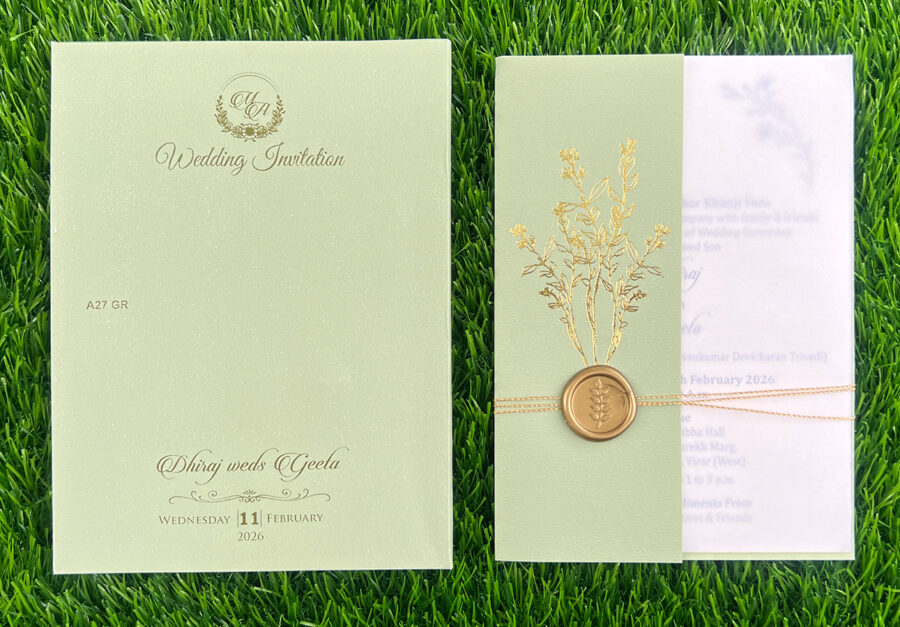 indian wedding invitation cards ahmedabad, gujarat, india.