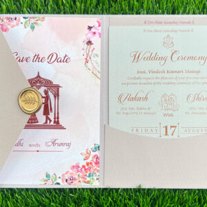 indian wedding invitation cards ahmedabad, gujarat, india.