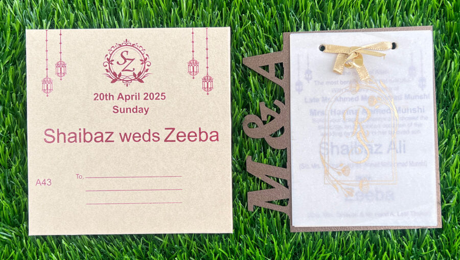 indian wedding invitation cards ahmedabad, gujarat, india.