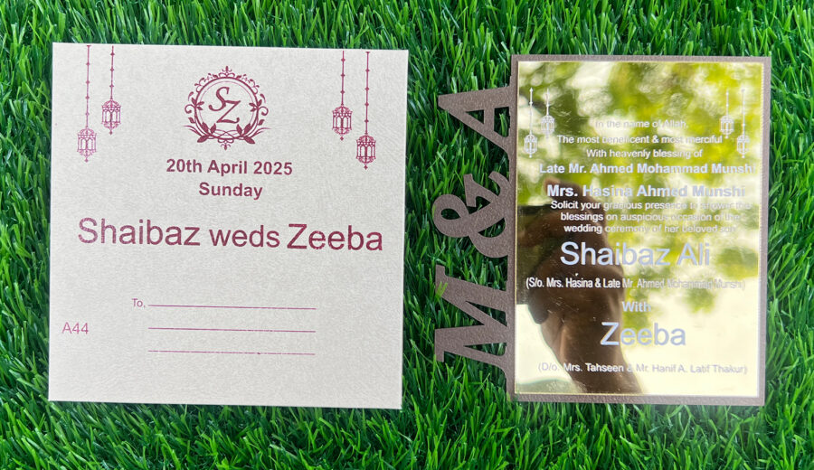 indian wedding invitation cards ahmedabad, gujarat, india.